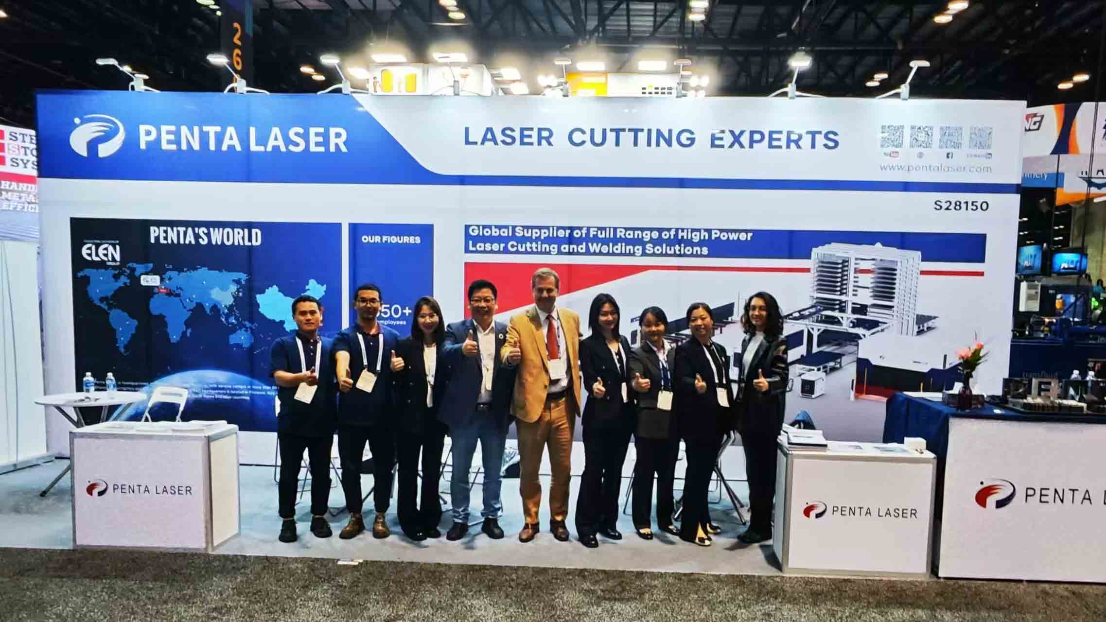 FABTECH 2024 terminou perfeitamente, a tecnologia inovadora da Penta lidera o futuro do corte a laser